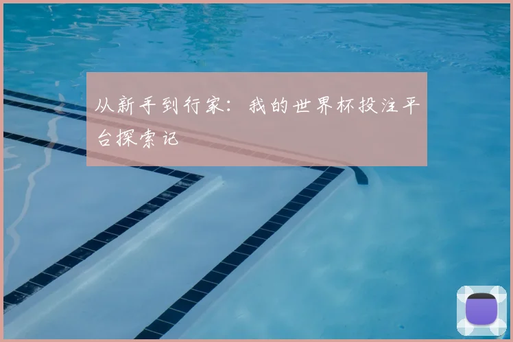 从新手到行家:我的世界杯投注平台探索记